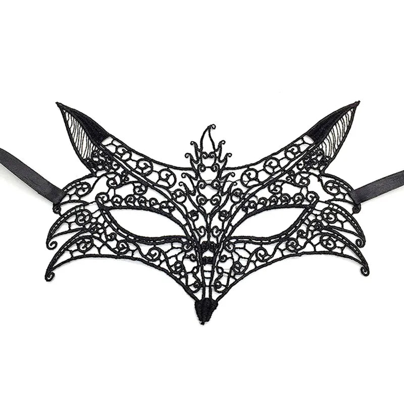 Eye Mask Sexy Lace Venetian Masquerade Ball Halloween Party Fancy Dress Costume Props Lady Black Lace Hollow Face Mask