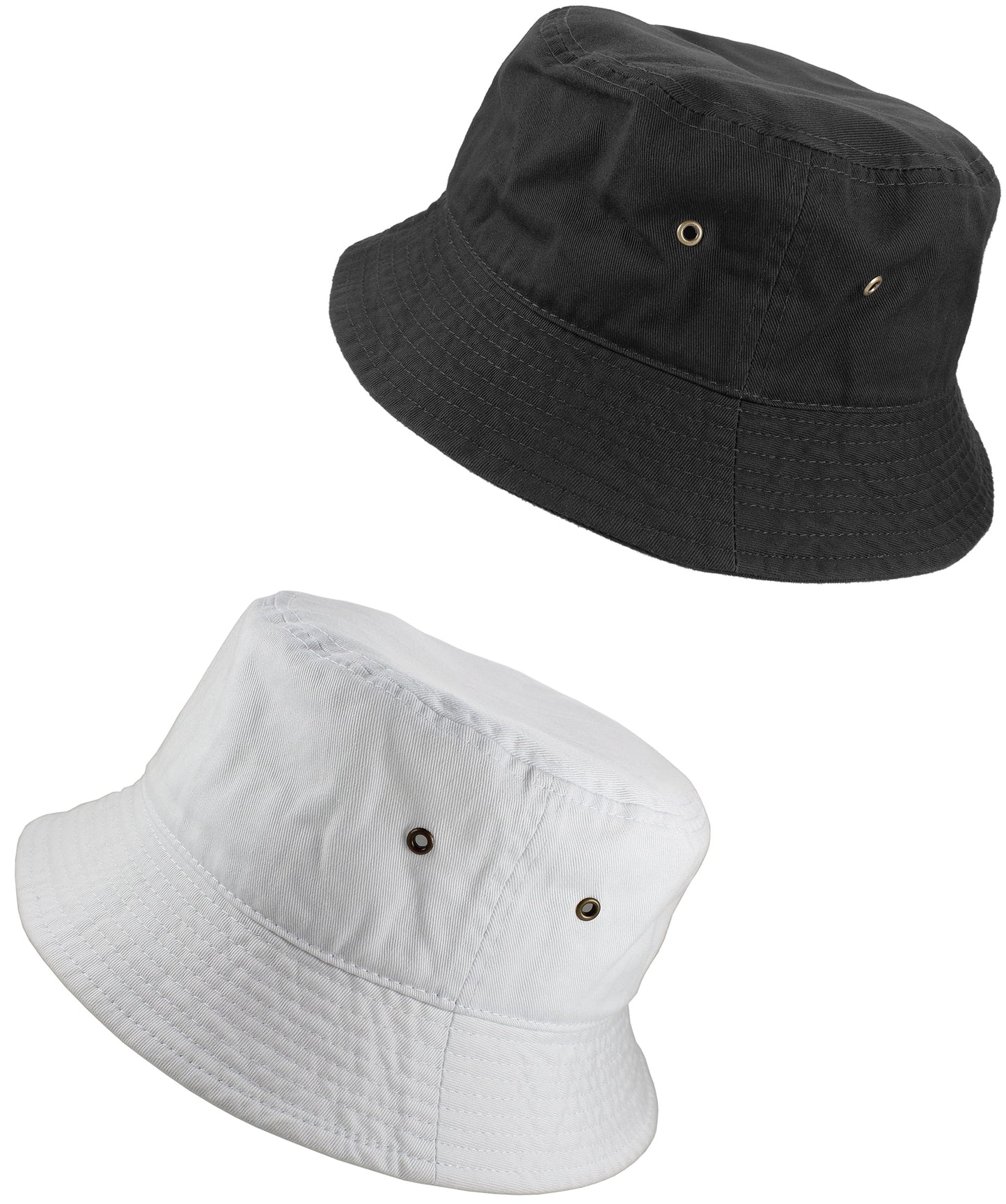 Bucket Hat 100% Cotton Packable Summer Travel Cap. Putty-S/M