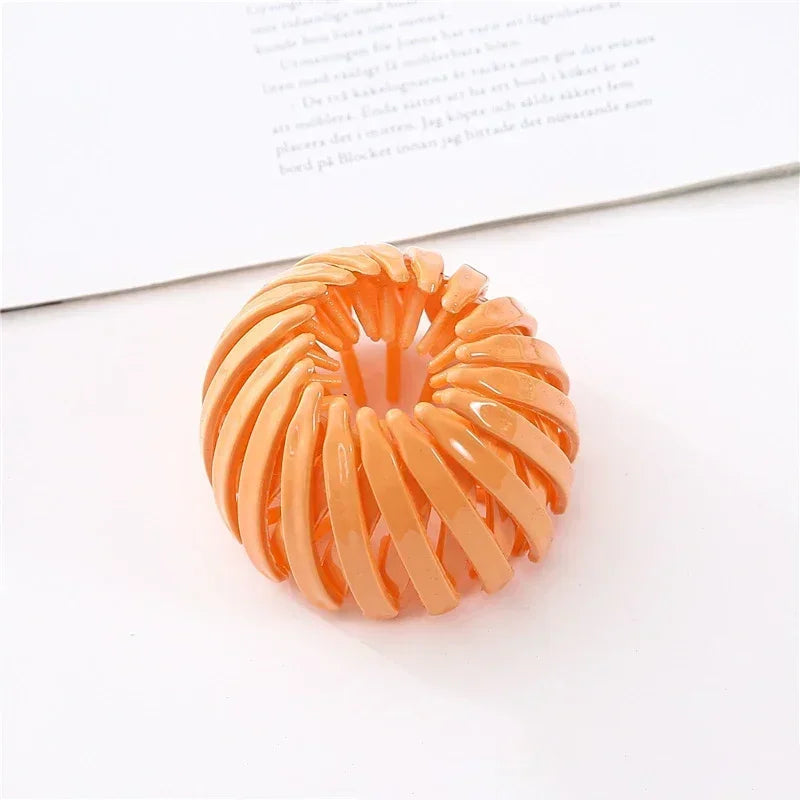 Ponytail Hair Rings Clips Hair Clips Women Bird Nest Shaped Hair Hairpin Simple Magic Lazy Braider Tool Women Hair Accessories