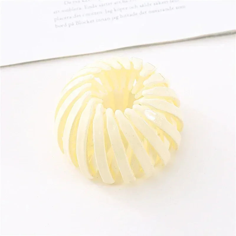 Ponytail Hair Rings Clips Hair Clips Women Bird Nest Shaped Hair Hairpin Simple Magic Lazy Braider Tool Women Hair Accessories